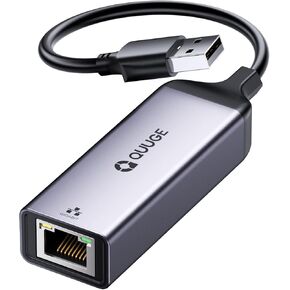USB to Ethernet Adapter, Plug & Play USB 3.0 to 1000 Gigabit RJ45 LAN Ethernet Adapter for Laptop, Aluminium Portable USB Network Adapter Compatible for Nintendo Switch MacBook PC Mac Window - QUUGE