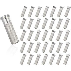 36 Pack / 72 Pack Archery Aluminum Inserts with OD 7.40mm for ID 6.20mm/.244inch Arrows Shafts