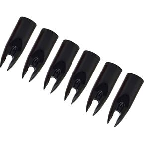 50 Pack Archery Arrow Nocks Plastic Nocks Replacement Arrow Tail Glue On 7mm Arrow Shaft Archery Nocks for DIY Arrows End Accessory