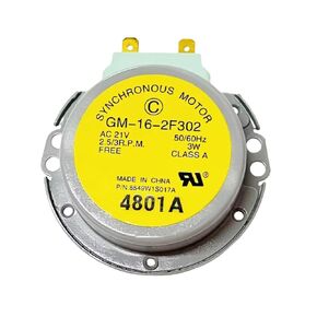 GM-16-2F302 Synchronous Motor (AC21V 2.5/3 RPM) fits for LG Whirlpool Microwave -Replaces 6549W1S017A, 6549W1S015A, 6549W1S017E, 6549W1S011A