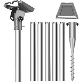Gen 3 Pole Mount Kit for Starlink Gen3,9ft Starlink Ground Pole Mount Kit a Durable 1.5'' Diameter Pole,1.5mm Thickened Tube Wall Starlink Gen 3 Mount with Starlink Gen 3 Pipe Adapter