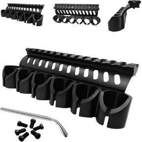 GOTICAL Side Saddle Shell Holder for Mossberg 500/590/Shockwave Series Shutguns, 6 Shells Carrier, 13 Slot Mount