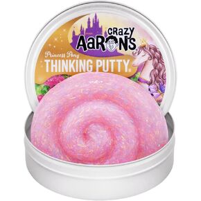 Crazy Aaron's Thinking Putty Princess Pony - 4" Pink Sparkle Putty 2021 Trendsetter Edition (3.2 Ounces) - Non-Toxic, Never Dries Out