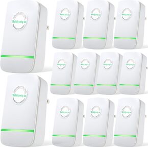 Kigley 12 Pcs Power Saver, Energy Saver, Electricity Saving Box, Household Power Saver, Household Stable Voltage Device and High Efficiency US Plug 90-250V 30KW for Home Factory Office
