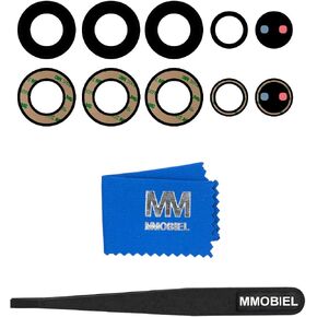 MMOBIEL Back Rear Camera Glass Lens Replacement Compatible with Samsung Galaxy S23 Ultra 5G 2023. - Incl. Double Sided Adhesive, Tweezer and Cloth.