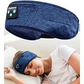 Sleep Headphones Bluetooth Hair Headband, Wireless Adjustable Headband Headphones Sleep Mask with Ultra-Thin Speakers Noise Cancelling Perfect for Sleeping,Workout,Running,Jogging,Yoga,Insomnia