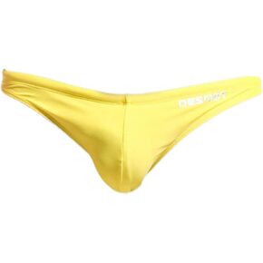 sandbank Men's Sexy Low Rise Mesh Thong Swim Briefs Drawstring Bikini Sport Swimsuit
