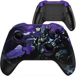 HEXGAMING BLADE Wireless Controller for Xbox Series X & S, for Xbox One, and for Windows 7/8/10-2 Remappable Back Buttons - Triggers Stop - Interchangeable Thumbsticks - Spectral Knight
