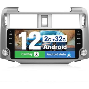Car Radio Stereo 10.33 Inch Touch Screen Android 13 for Toyota 4runner 2010-2022 with Wireless CarPlay Android Auto
