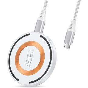 15W Samsung Wireless Charger Stand for Galaxy S24 Ultra S24 5G S23 Plus FE S22 S21 S20 Z Fold 5 Flip, Fast Charging Magnetic Pad iPhone 15 MagSafe Charger/15 Pro Max 14 13 12, Android Phone Kickstand