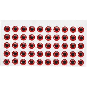 PATIKIL Fishing Lure 3D Eyes 8mm, 100Pcs Waterproof Artificial Fish Eye Fly Tying Lures Crafts Tackle Accessory for Fishing Baits DIY, Red
