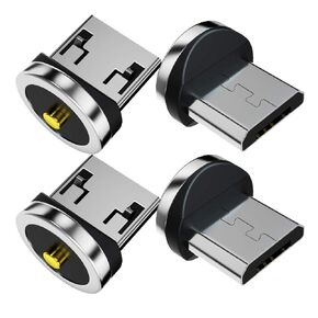 ANMONE Magnetic Charging Cable Tips Only [4 Pack] Micro USB Plugs Magnetic Phone Charger Cable Connector for Android Smartphone Headset Mouse