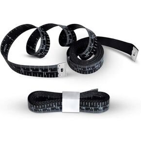 Set of 3 Soft Tape Measure, Black Color Sewing Tape Measure, Measuring Tape for Body and Cloth (152cm / 60'')