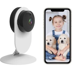 كاميرا ذكية DIY، مراقبة بدقة 1080 بكسل عالية الدقة مع اتصال ثنائي الاتجاه، كشف الحركة والرؤية الليلية، بدون فاتورة شهرية، تعمل مع Alexa وGoogle، لكبار السن والأطفال والحيوانات الأليفة in Kuwait