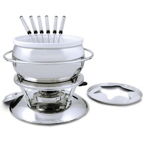 Swissmar Zuri 11 Piece Stainless Steel Fondue Set, Stainless Steel
