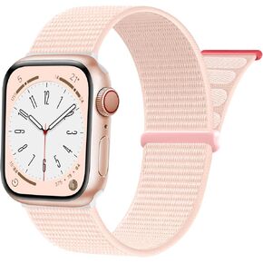 SNBLK Sport Nylon Loop Strap Compatible with Apple Watch Bands 38mm 40mm 41mm 42mm 44mm 45mm 46mm 49mm for Women Men，Stretch breathable braided band for IWatch Series SE 10/9/8/7/6/5/4/3 Ultra in Saudi Arabia