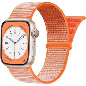 حزام SNBLK رياضي من النايلون متوافق مع أحزمة ساعة Apple 38 مم 40 مم 41 مم 42 مم 44 مم 45 مم 46 مم 49 مم للنساء والرجال، شريط مجدول مسامي قابل للتمدد لسلسلة IWatch SE 10/9/8/7/6/5/4/3 Ultra in Kuwait