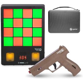Laser Shooting Training System: VariShot Trainer Target with Point of Impact Display and Timed Games - Dry Fire Laser Practice with SIRT Pistol Class I Laser Output < 0.396mW - 2 Pistols