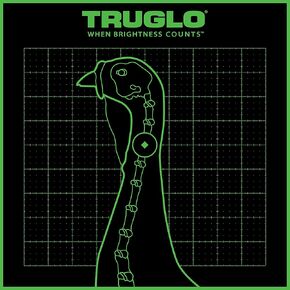 TRUGLO Bright Thru-See Splatter Florescent Self-Adhesive High-Visible Turkey Hunting Targets 12X12 with Increased Target Life, Available in 6-12-Pack Options