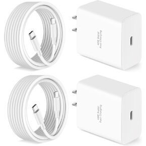 USB C Fast Charger for Google Pixel 9/9 Pro/9 Pro XL/9 Pro Fold, 2-Pack 45W Super Fast Charger Type C Charging Block with 10FT Long USB C to C Cable