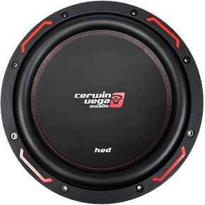 Cerwin Vega HED 10 Inch 250W RMS DVC 4Ω Subwoofer - High-Performance, Deep Bass Car Audio Subwoofer, Carbon Fiber Cone, Thermal Dissipation, Durable & Powerful Design H7104D
