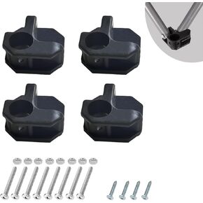 Camping Chair Replacement Feet 4 Packs, Heavy Duty Repair Feet for Folding Chair Stool, Portable Camp Chair Accessories Part, Screws Included