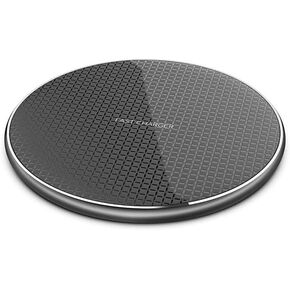 Wireless Charger 10W Fast Charge Aluminum Wireless Charging Pad Mat for iPhone 14 Pro Max/14 Plus/13 Pro/12/11/XS/XR/8, Samsung Galaxy S22/S21, Note 20/10 and More