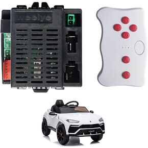 JRRXM Weelye 12V RX23 FCC 2.4G Bluetooth Remote Control Kit مناسبة للركوب على السيارات ، Wellye RX18 جهاز إرسال وحدة التحكم في المحرك ، عجلة الطاقة ركوب على إكسسوارات استبدال السيارة