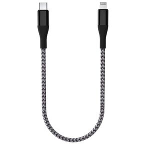 USB C to Lightning Cable [1FT MFi Certified] Car Play Cable Short Type C to iPhone Cable Supports 30W PD Fast Charging for iPhone 14/13/ 12/11 Plus Pro Max/SE (1 Feet)
