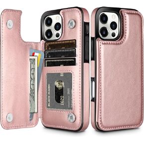 HianDier for iPhone 16 Pro Max Case Wallet with Card Holder PU Leather with Magnetic Closure for Women Shockproof Protective Phone Case for iPhone 16 Pro Max-Mandala