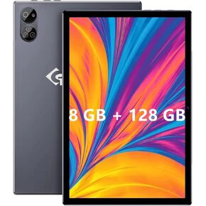 10.1" Inch Android Tablet, 4G LTE Dual SIM, 8GB RAM 128GB Storage,Supports 1TB Micro Card, 1920 1200 Full HD IPS Touchscreen,Dual Camera, WiFi/WLAN/Bluetooth/GPS (Black, 128 GB)