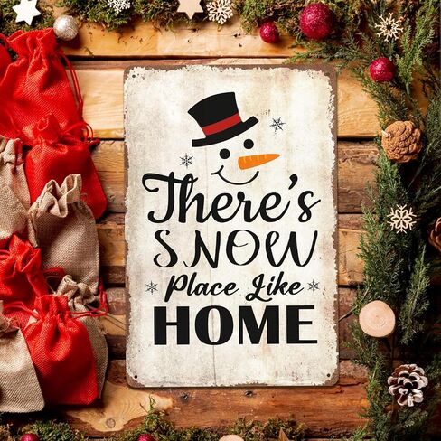 Pink Christmas Decorations Vintage Metal Tin Signs, Merry Christmas Retro Santa Metal Signs for Home Living Room Decor 8x12 Inches in Kuwait