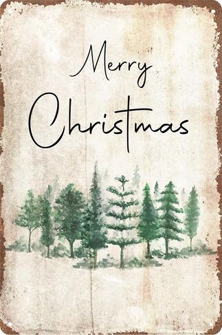 Pink Christmas Decorations Vintage Metal Tin Signs, Merry Christmas Retro Santa Metal Signs for Home Living Room Decor 8x12 Inches in Kuwait