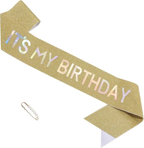 "IT'S MY BIRTHDAY" Sash - Pink Birthday Sash for Women, Birthday Girl Sash Gifts for Birthday Party Supply in Saudi Arabia