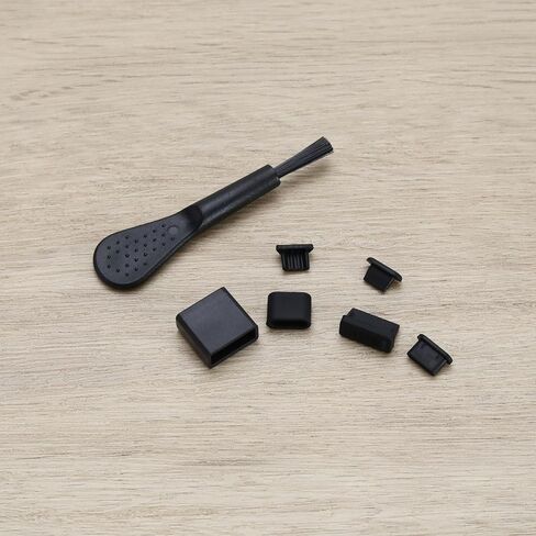 SING F LTD 61 قطعة USB غطاء غبار منفذ المقابس مجموعة غطاء لأغطية منافذ USB-A أنثى وذكر، أغطية منافذ أنثى وذكر من النوع C، أغطية منافذ USB صغيرة أنثى، أغطية منافذ HDMI، أسود in Saudi Arabia