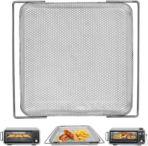 Air Fryer Accessories for Ninja Foodi 13 in 1 SP351 SP301 Air Fry Countertop Toaster Oven, 13.5''×12.3'' Stainless Steel Air Fryer Replacement Parts Wire Rack Accessories Roasting Grill Racks in Saudi Arabia