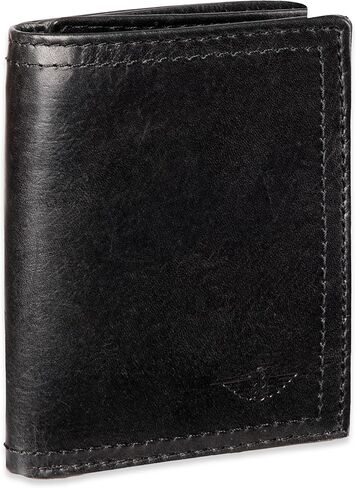 Dockers Men's RFID Extra Capacity Trifold Wallet with Zipper, Brown, One Size, Brown, One Size, Rfid Extra Capacity Trifold Wallet With Zipper in Kuwait