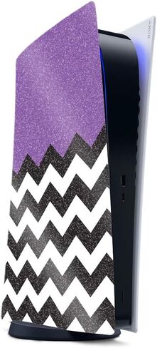 MightySkins Glossy Glitter Gaming Skin for PS5 / Playstation 5 - Pink Present | Durable High-Gloss Glitter Finish | Easy to Apply and Change Style | Made in The USA in Saudi Arabia