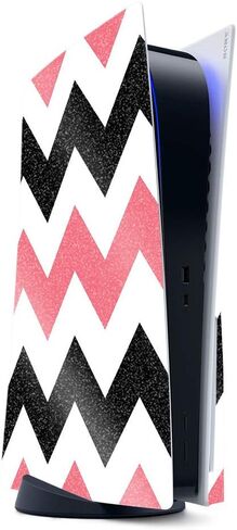 MightySkins Glossy Glitter Gaming Skin for PS5 / Playstation 5 - Pink Present | Durable High-Gloss Glitter Finish | Easy to Apply and Change Style | Made in The USA in Saudi Arabia