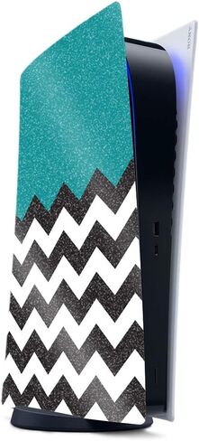MightySkins Glossy Glitter Gaming Skin for PS5 / Playstation 5 - Pink Present | Durable High-Gloss Glitter Finish | Easy to Apply and Change Style | Made in The USA in Saudi Arabia