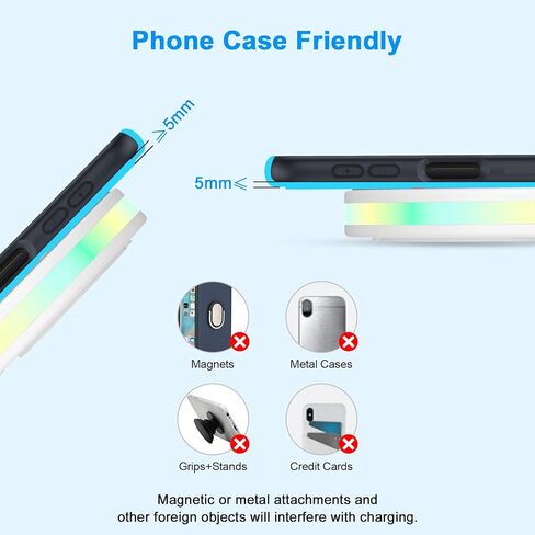 لوحة شاحن لاسلكية 15 وات لهاتف Android، كتلة شاحن سريع متوافقة مع Motorola Edge 2024 2023، Razr 50 40 Ultra، G Power 2024، Edge+ 5G UW 2022، Samsung Galaxy S24 S23 FE Plus S22 S21 S20 Z Fold Flip 5 in Kuwait