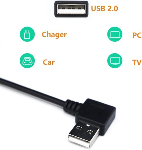 5 قطعة 3.2Ft 22AWG USB 2.0 ذكر 2Pin كابل ضفيرة ، 3A 5 فولت USB نوع A 2 الأساسية سلك عاري مفتوح نهاية تمديد كابل لكابل إصلاح DIY in Kuwait