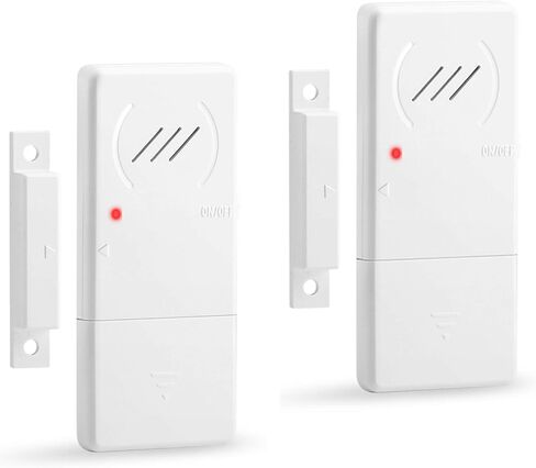 WSDCAM Refrigerator Door Alarm When Opened 60 Seconds Time Delay, 90dB Loud, Ultra-slim Fridge Alarm Door Open Alarm, Freezer Door Alarm with Delay - 2 PACK in Saudi Arabia