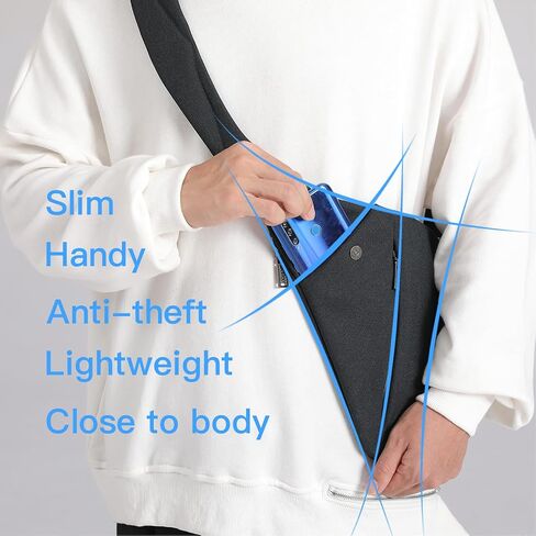 weiatas Sling Bag Chest Shoulder Backpack Crossbody Bags for Men Women Travel Outdoors in Saudi Arabia