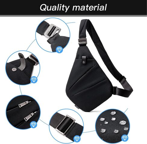 weiatas Sling Bag Chest Shoulder Backpack Crossbody Bags for Men Women Travel Outdoors in Saudi Arabia