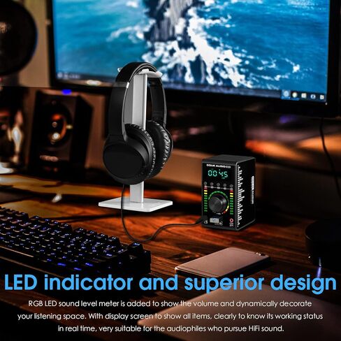 Douk Audio M100 136W Mini Bluetooth 5.0 مضخم طاقة، 2.0 قناة Hi-Fi Class D Amp، USB DAC، مع مدخلات محورية/بصرية 24 بت/192 كيلو هرتز، لمكبرات صوت ستيريو منزلية in Kuwait