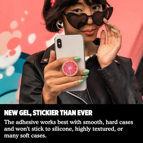 PopSockets Phone Grip with Expanding Kickstand, Fruit Pattern - Grapefruit Slice in Saudi Arabia