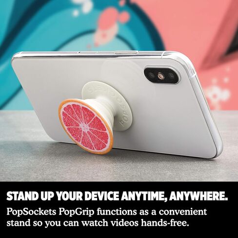 PopSockets Phone Grip with Expanding Kickstand, Fruit Pattern - Grapefruit Slice in Saudi Arabia