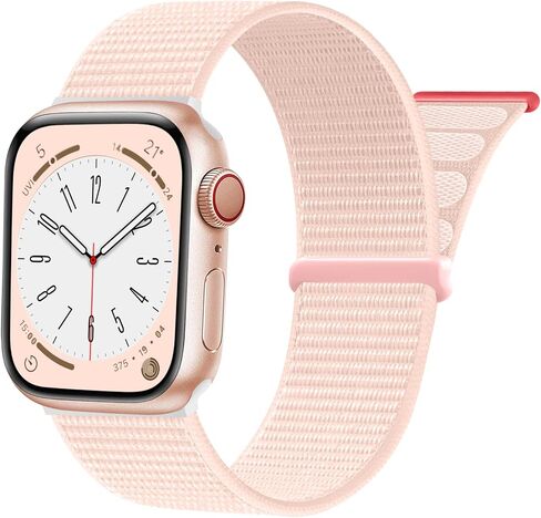 SNBLK Sport Nylon Loop Strap Compatible with Apple Watch Bands 38mm 40mm 41mm 42mm 44mm 45mm 46mm 49mm for Women Men，Stretch breathable braided band for IWatch Series SE 10/9/8/7/6/5/4/3 Ultra in Kuwait