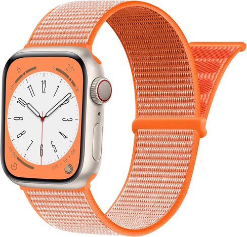 حزام SNBLK رياضي من النايلون متوافق مع أحزمة ساعة Apple 38 مم 40 مم 41 مم 42 مم 44 مم 45 مم 46 مم 49 مم للنساء والرجال، شريط مجدول مسامي قابل للتمدد لسلسلة IWatch SE 10/9/8/7/6/5/4/3 Ultra in Kuwait